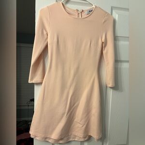 Lulus XS mini pink dress with mid-length sleeves